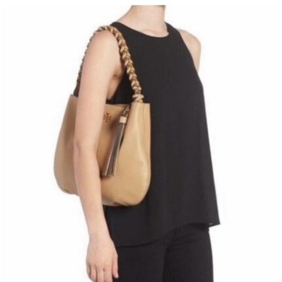 TORY BURCH BROOKE HOBO, shoulder bag Savannah Tan. - Picture 11 of 11